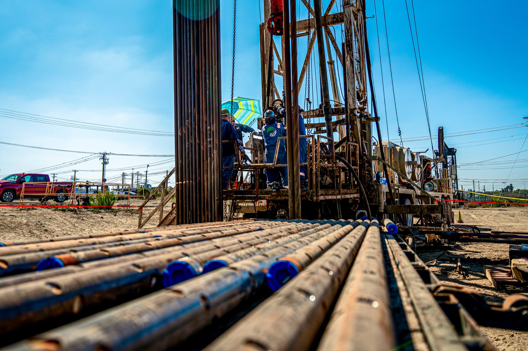 Wireline operator running a pipe-recovery job
