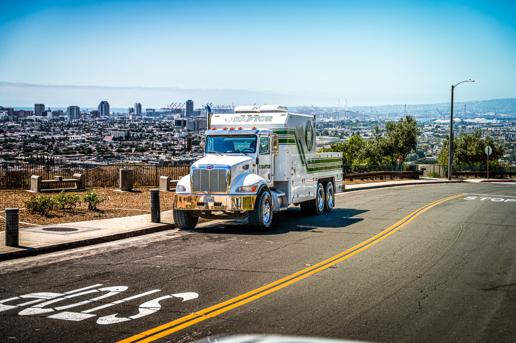 Raptor Wireline truck on the road